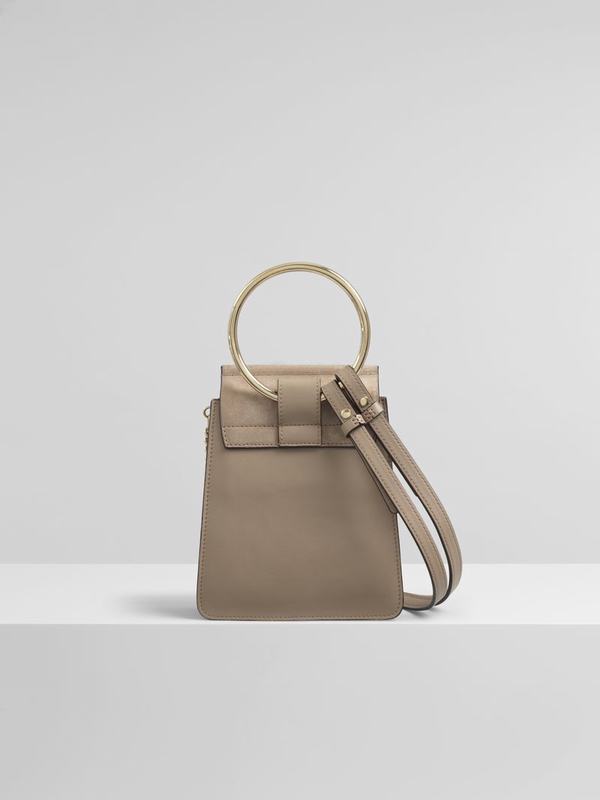 Chloé Bolsos Mujer Faye Gris Suede Cowhide BMOU42873